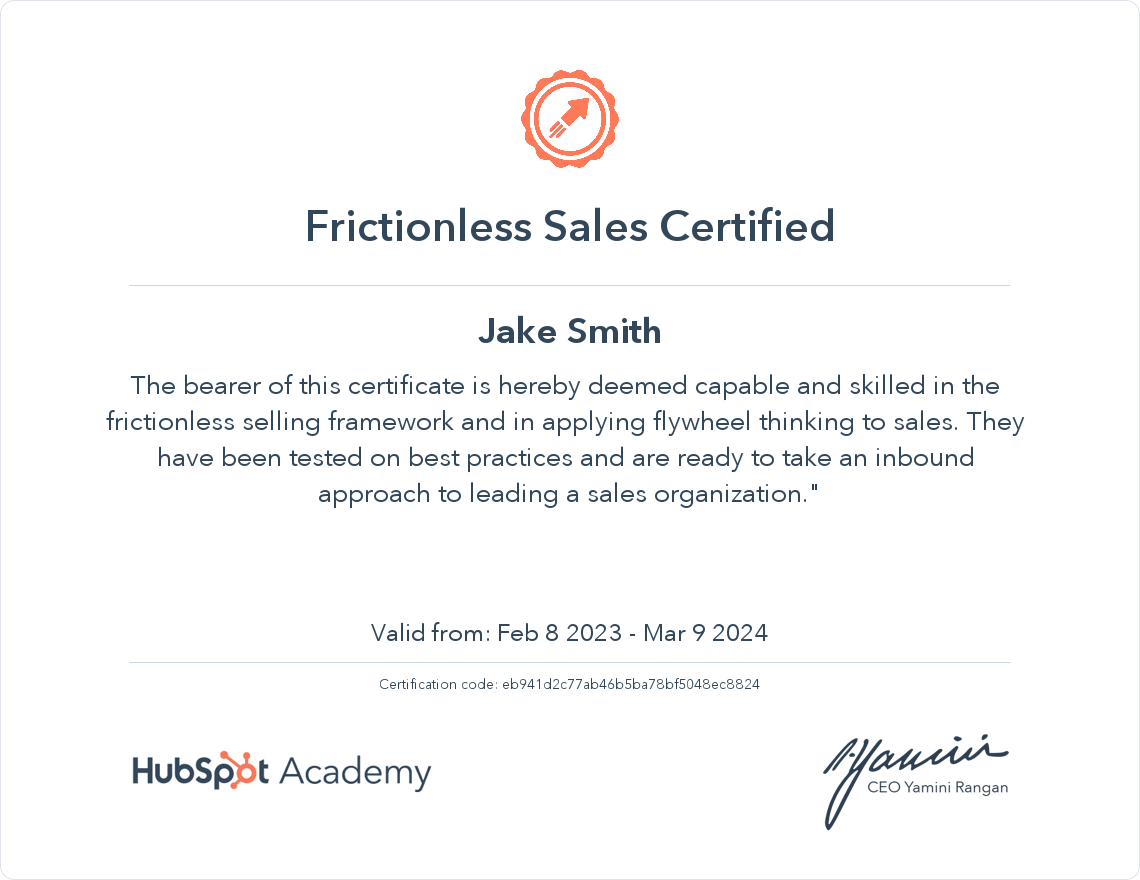 Hubspot Frictionless Sales