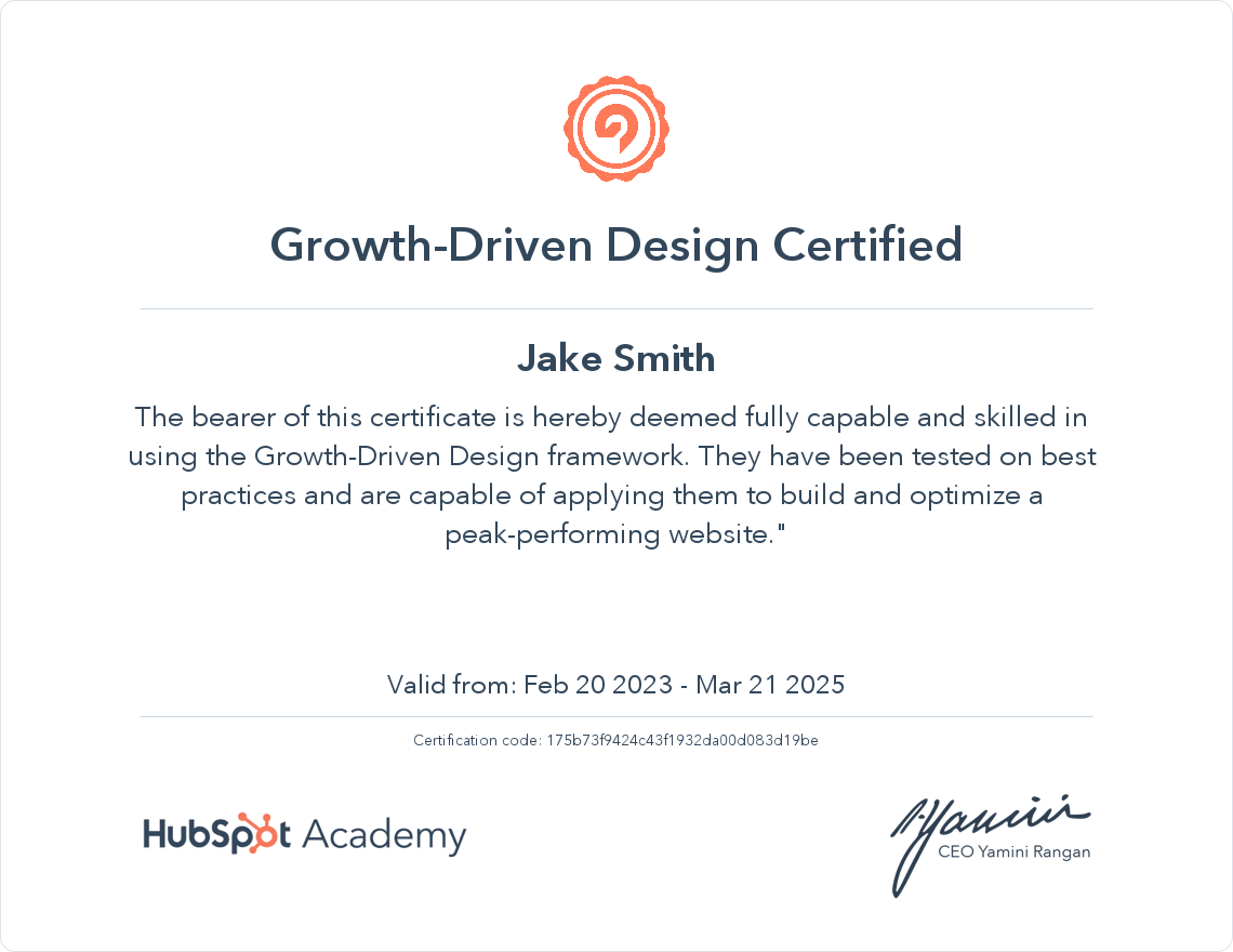 Growth-Driven Design