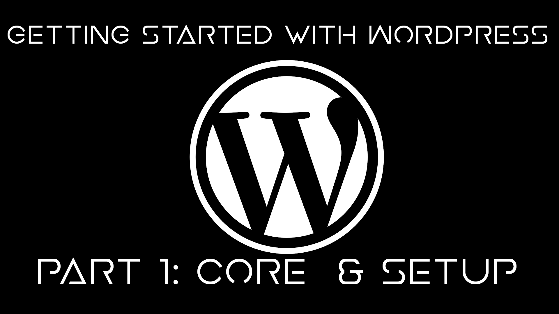 Getting Started with Wordpress tutorial thumbnail